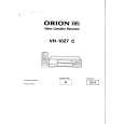ORION VH1027C Manual de Servicio