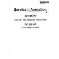 ORION TV205VT Manual de Servicio